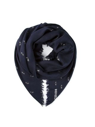 Kenzo + Eye Embroidered Scarf