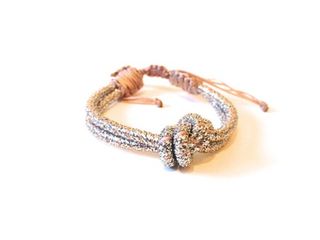 Sequence + Sequence Metallic Love Knot Bracelet