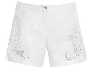 Mulberry + Mulberry Embroidered Cotton Jacquard Shorts