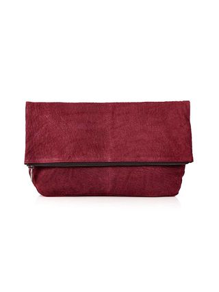 Topshop + Suede Embossed Clutch