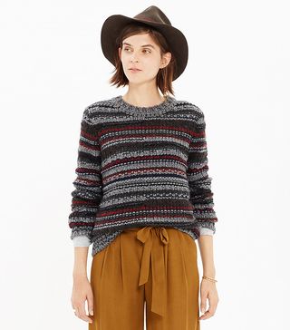 Madewell + Folkstripe Pullover Sweater