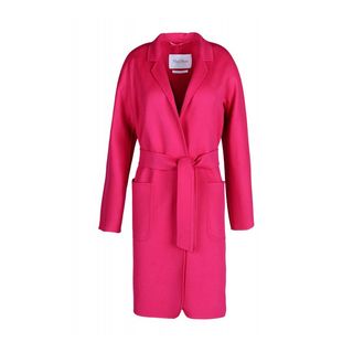 Max Mara + Wool-Angora Belted Coat