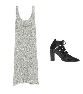 Zara + Fancy Knit Sleeveless Dress