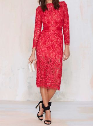 Nasty Gal + Because the Night Lace Dress
