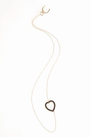 Giles & Brother + Embedded Heart Charm Necklace