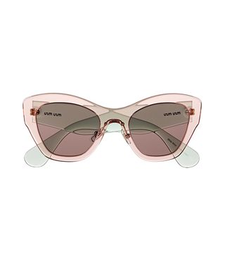 Miu Miu + Two-Tone Cat Eye Sunglasses