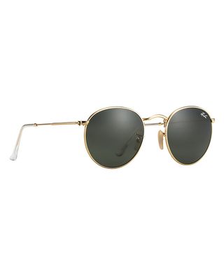 Ray-Ban + Round Metal Green Classic G-15