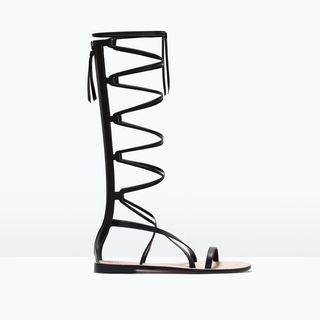 Zara + Leather Gladiator Sandals