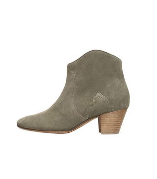 Isabel Marant + 50mm Dicker Suede Ankle Boots