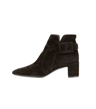 Roger Vivier + Polly Suede Ankle Boots
