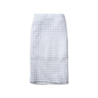 Banana Republic + Dot Long Lace Pencil Skirt