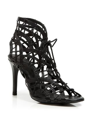Joie + Leah Open Toe Caged Ghillie Lace Up Sandals
