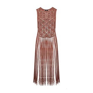 Missguided + Crochet Knitted Fringe Vest