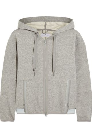 Adidas by Stella McCartney + Essentials Cotton-Blend Jersey Hooded Top