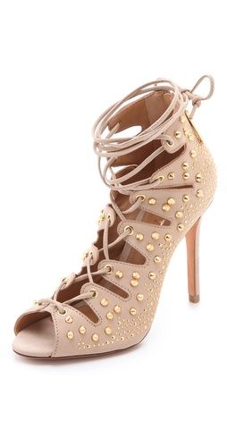 Schutz + Arieli Lace Up Booties