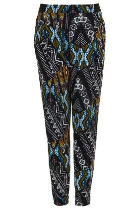 Topshop + Topshop African Jersey Tapered Trousers