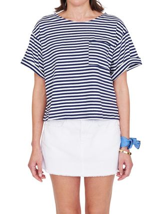 M.D.S. Stripes + Bacall Boxy Tee