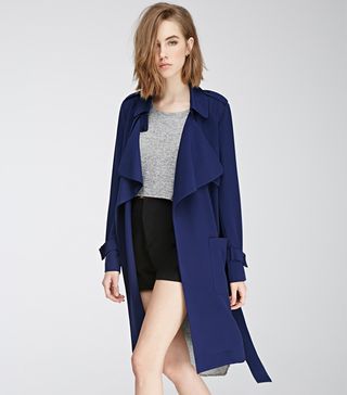 Forever 21 + Belted Crepe Trench Coat