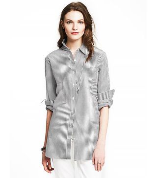 Banana Republic + Striped Boyfriend Shirt