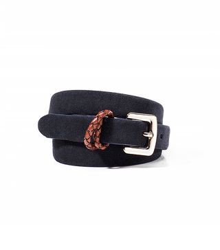 Massimo Dutti + Braided Suede Belt