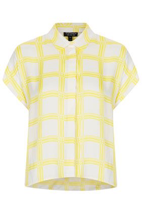 Topshop + Grid Check Shirt