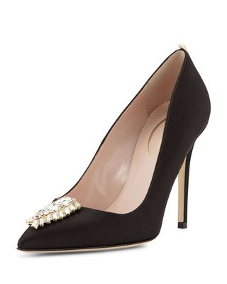 SJP by Sarah Jessica Parker + Tempest Satin Ornament Pumps