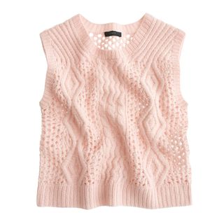 Ryan Roche for J.Crew + Hand-Knit Cashmere Sweater-Vest