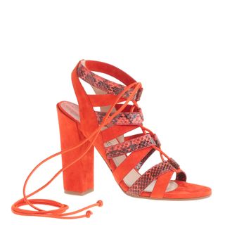 Paul Andrew for J.Crew + Lace-Up Sandals