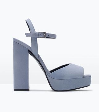 Zara + Leather Platform Sandals