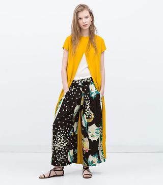 Zara + Printed Trousers