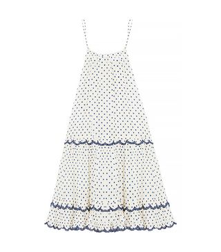 Zimmermann + Ceramic Polka-Dot Cotton And Silk-Blend Dress