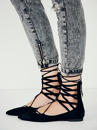 Jeffrey Campbell + Shay Lace-Up Flats
