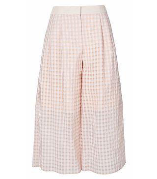 Tibi + Windowpane Jacquard Culottes