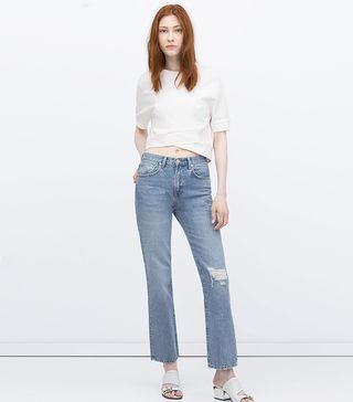 Zara + Jeans With Rips