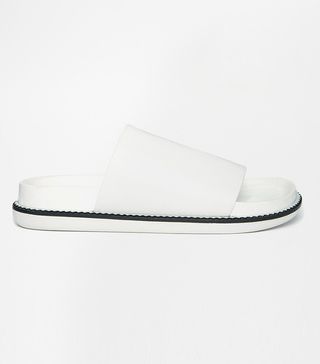 Senso + Kailee II Ice Leather Slide Flat Sandals