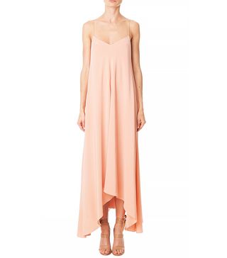 Tibi + Silk Handkerchief-Hem Dress