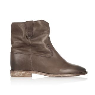 Isabel Marant + Étoile Cluster Leather Concealed Wedge Ankle Boots