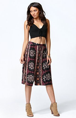 Kendall & Kylie for PacSun + Print Pleated Gaucho Pants