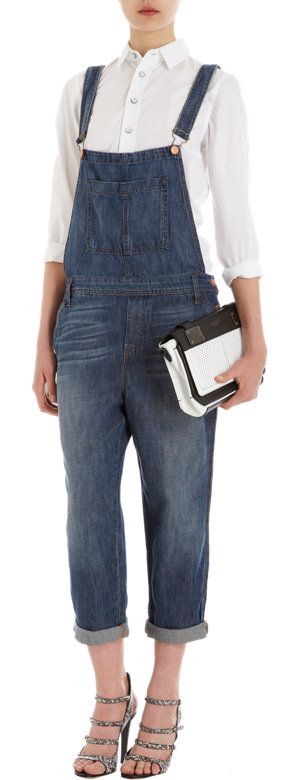J Brand + Cropped Overalls
