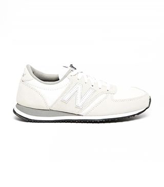 New Balance + 420 Cream Suede Sneakers