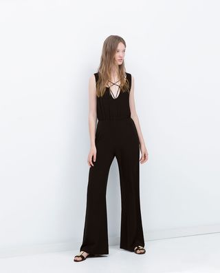 Zara + Crossed Strap Jumpsuit
