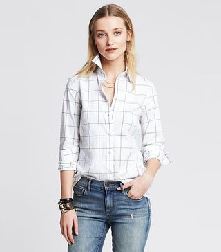 Banana Republic + Non-Iron Windowpane Shirt