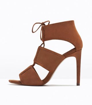 Zara + Wrap Around Leather Sandals