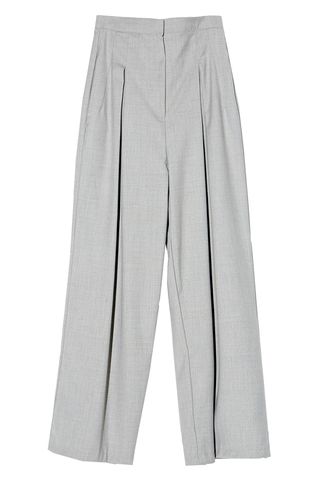 A Common Space + Grey Wide-Leg Trousers