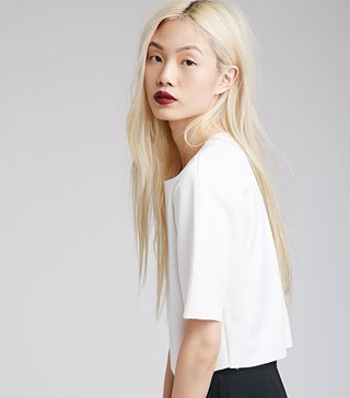 Forever 21 + Raw-Edged Scuba Knit Tee