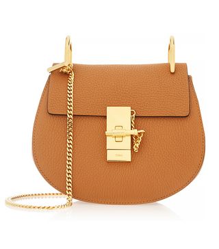 Chloé + Drew Mini Textured-Leather Shoulder Bag