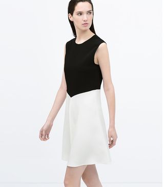 Zara + Two-Tone Dress
