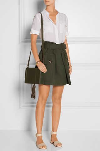 Marc Jacobs + Wool-Gabardine Mini Skirt