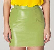 American Apparel + American Apparel The Leather Mini Skirt