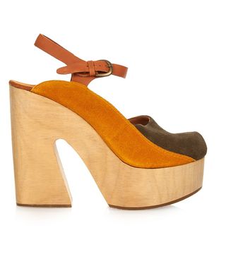 Rachel Comey + Alton Bi-Colour Suede Platform Sandals